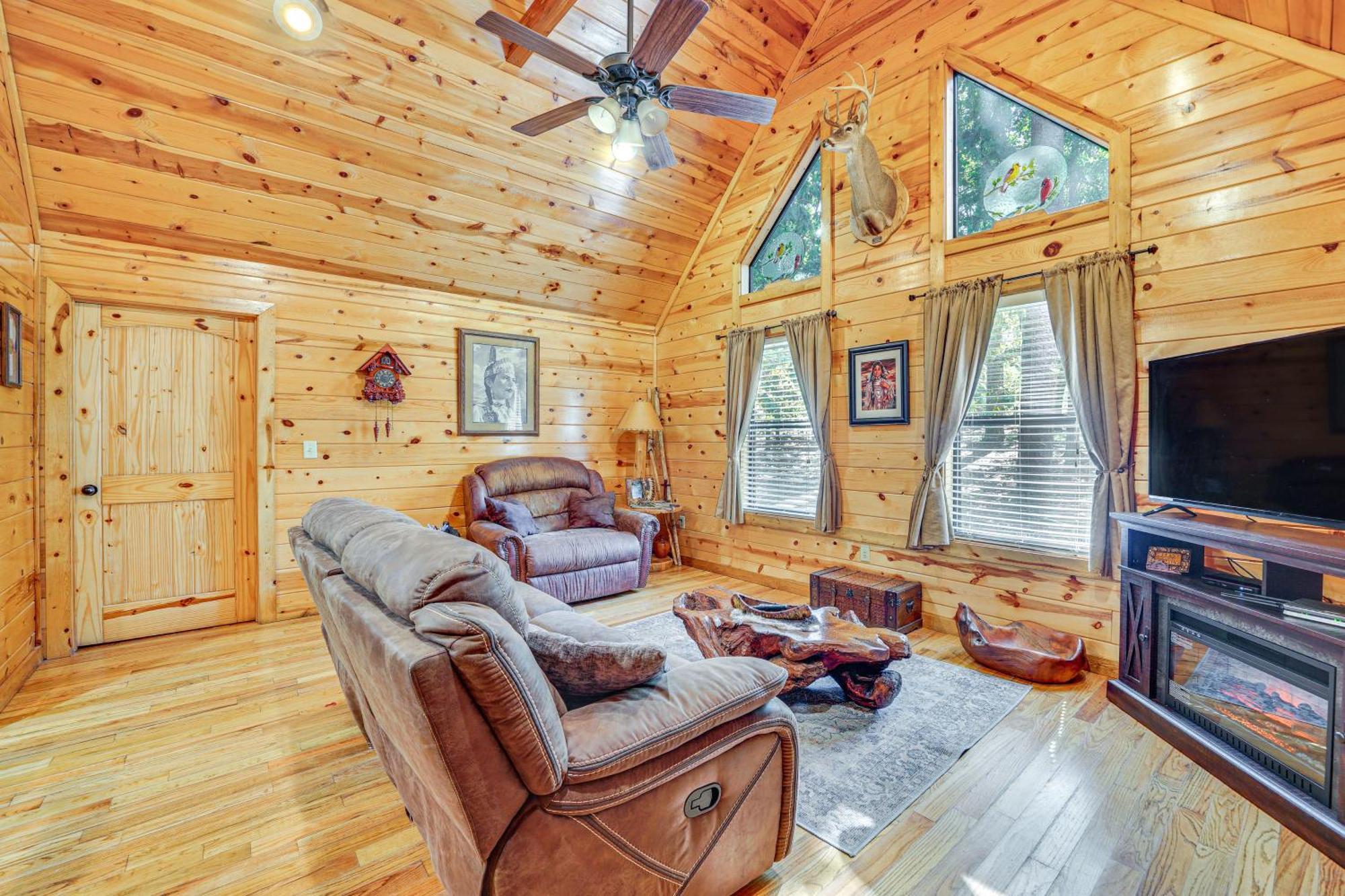 Broken Bow Rental Cabin With Hot Tub And Bar Esterno foto