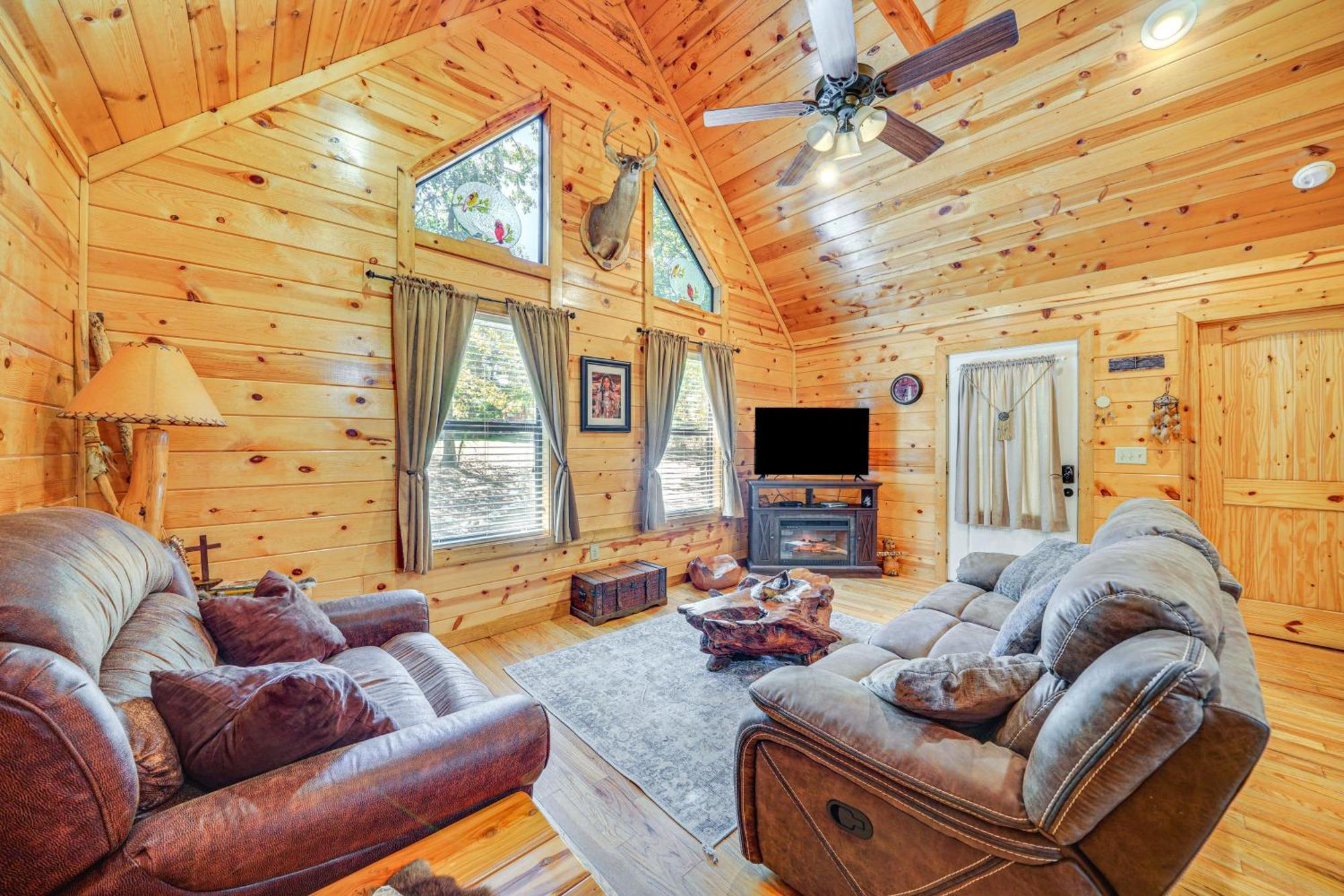 Broken Bow Rental Cabin With Hot Tub And Bar Esterno foto